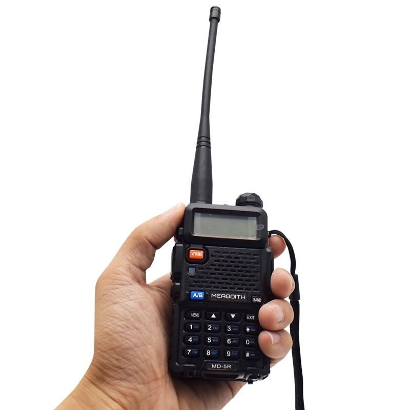 HT MERODITH UV5R Dual Band Walkie Talkie Radio Komunikasi UV 5R 5W UHF+VHF Handy Talky