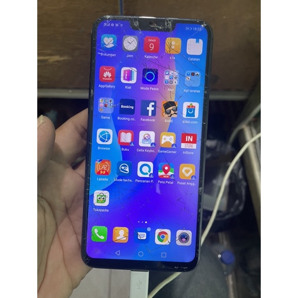 LCD TOUCHSCREEN PLUS FRAME HUAWEI NOVA 3i INE LX2 ORIGINAL COPOTAN