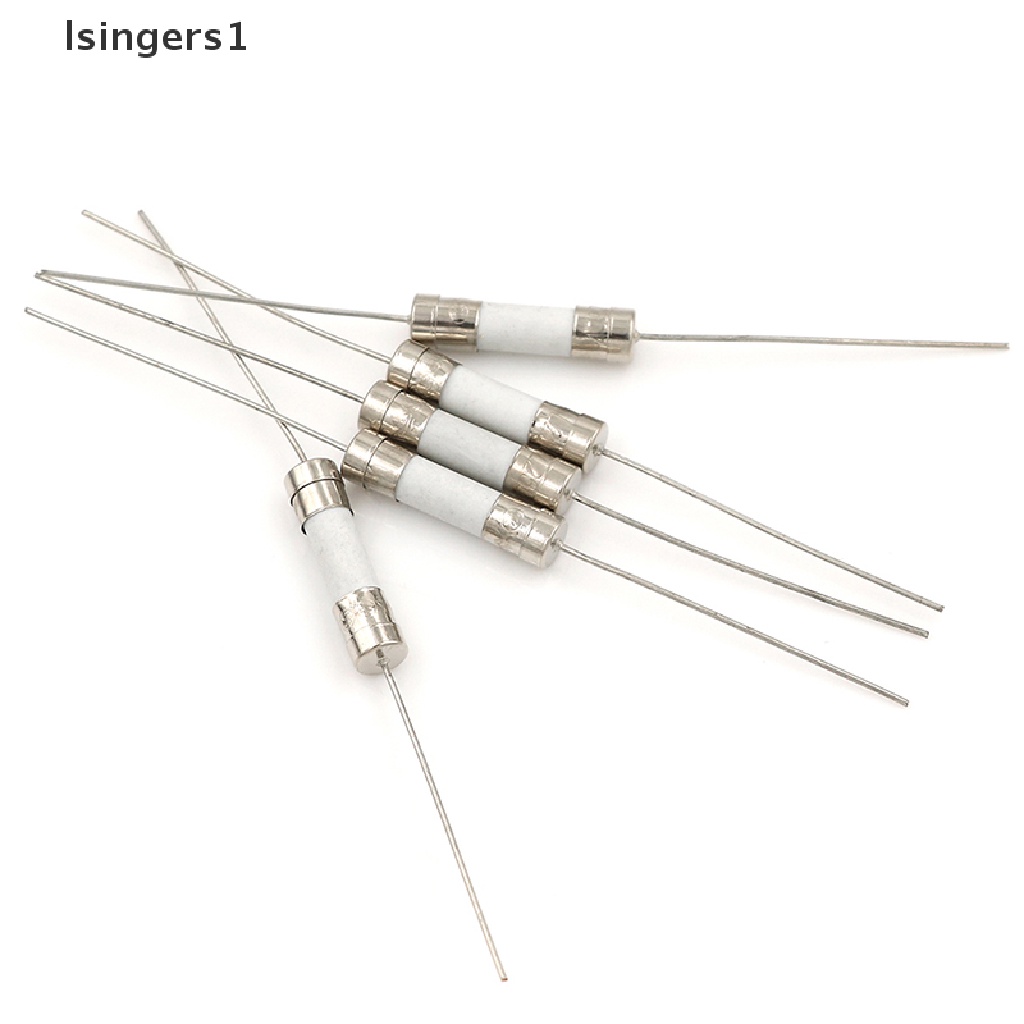 (lsingers1) 5pcs Sekring axial 10A 250V Bahan Keramik Untuk lcd-tv etc 5x20mm