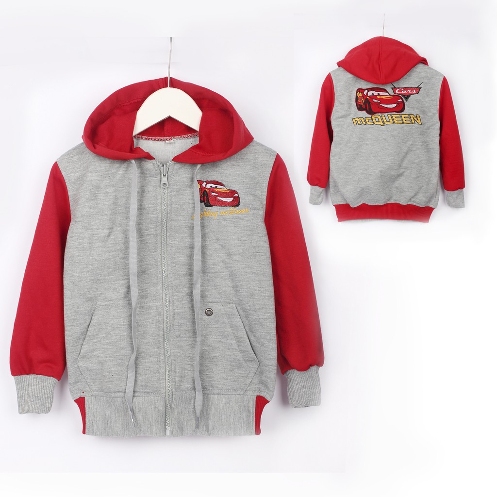 Jaket Anak Bandung - Jaket Bordir Anak Karkter Cars