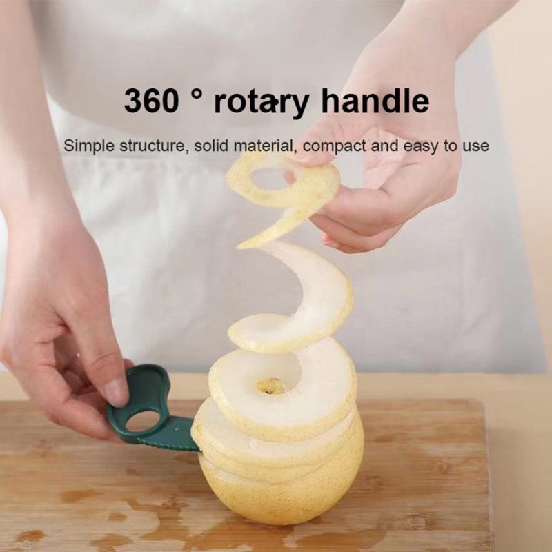 Alat Pengiris Buah / Kentang Spiral Portable Multifungsi 360 Derajat