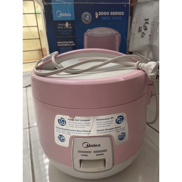 Rice Cooker Midea 1.8L seri 2000 Pink