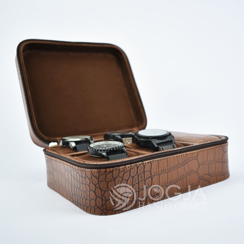 PREMIUM Travel Watch Box / Tempat Jam tangan travel / Kotak Jam Tangan