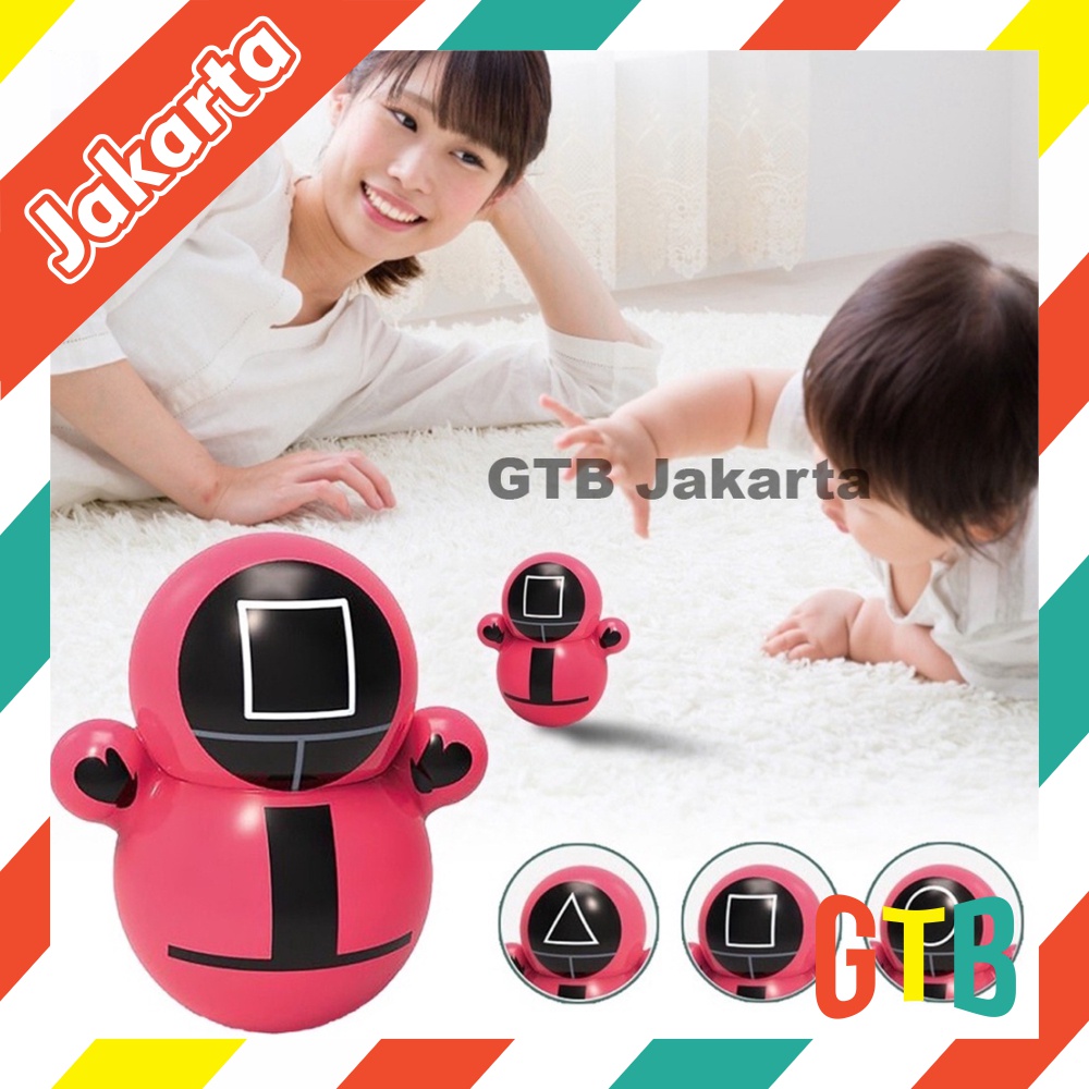 ❤️GTB❤️ Squid Game Tumbler Stress Relief Toy / Mainan Anak / Mainan bayi Tumbler Hewan Lucu T003