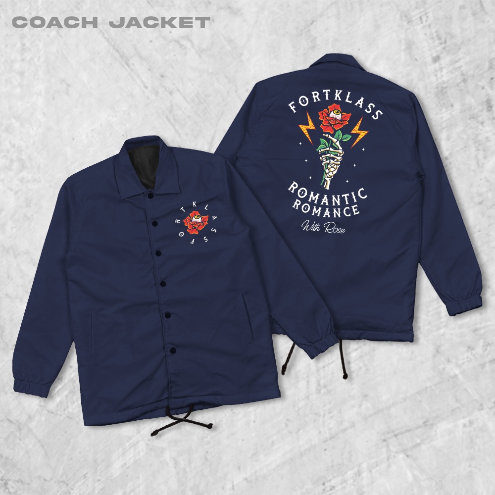 Fortglass Rosie Coach Jaket Pria Outwear Unisex Parasut