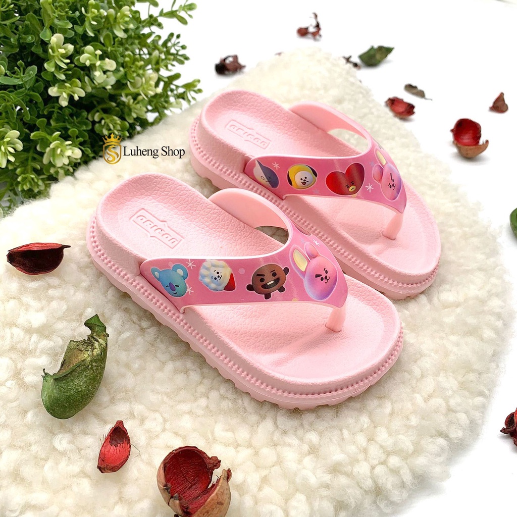 Sandal Jepit Anak Perempuan Sandal Bahan Karet KeKinian Terbaru Size24-35