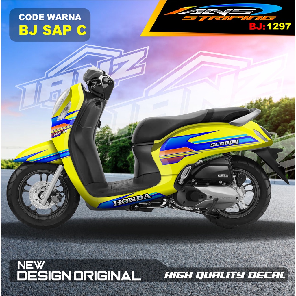 STICKER SCOOPY FULL BODY MOTOR/ STICKER DECAL HONDA SCOOPY FULL BODY / STICKER VARIASI SCOOPY TERBARU