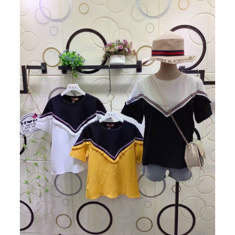 ATASAN BLOUSE HJ TWO TONES IMPORT BKK/BANGKOK