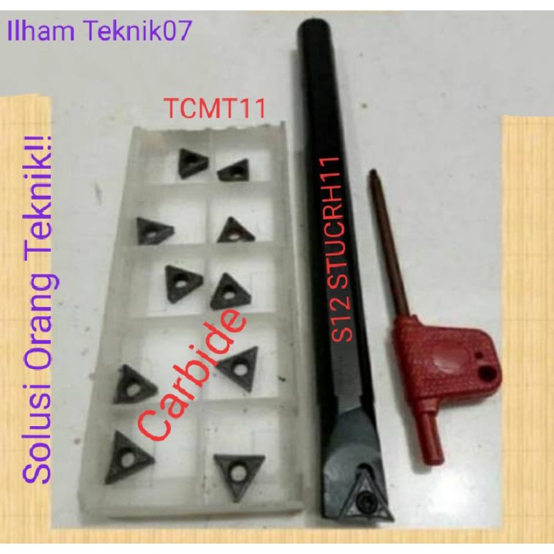 HOLDER BUBUT DALEM S12- STUCR H11 SET INSERT TCMT11 GAGANG PISAU BUBUT SET PISAU BUBUT SETANG PISAU 