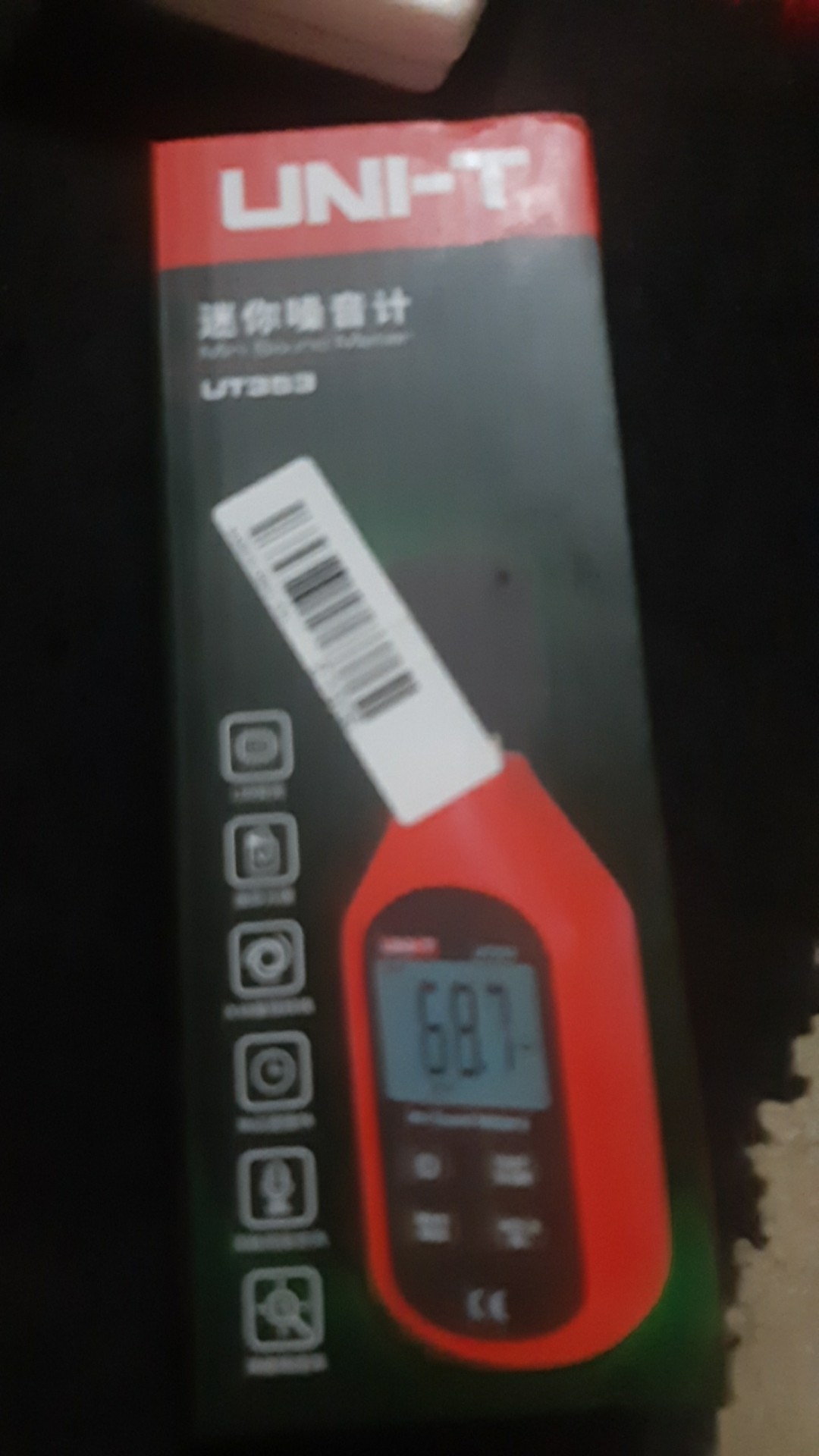 【 Hot * Cod 】 Uni-t Ut353 Alat Pengukur Suara Digital Mini Display Lcd Desibel 30-130db