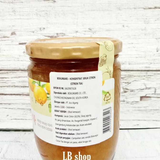 

Yuzu Citroen Tea(minuman sari buah jeruk korea) 620gr