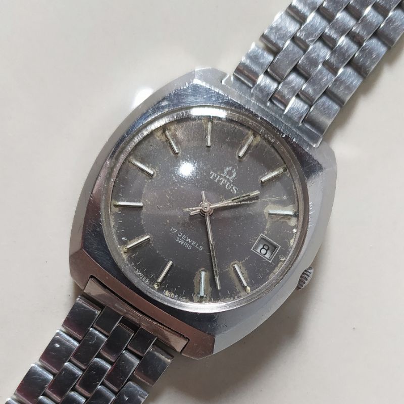 jam tangan vintage jadul TITUS manual wind