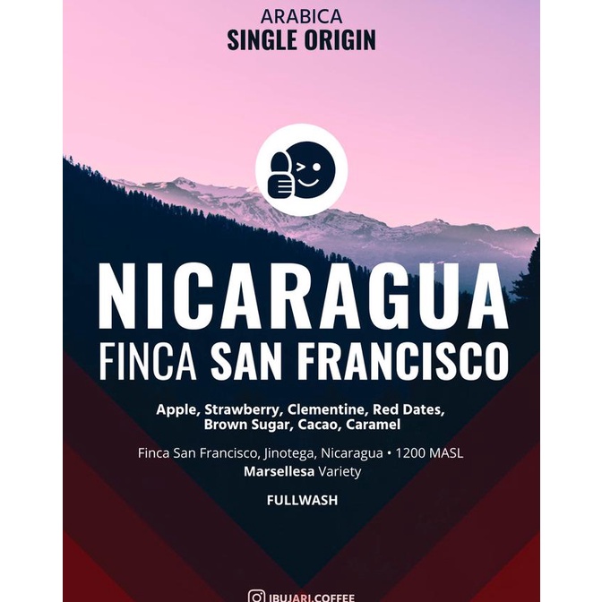 

Kopi Arabika Nicaragua Finca San Francisco Jinotega Afrika
