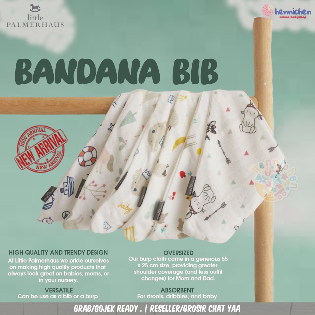 1 PCS LITTLE PALMERHAUS BANDANA BIB SLABBER BAYI CELEMEK BAYI TATAKAN ILER SLABER BAYI