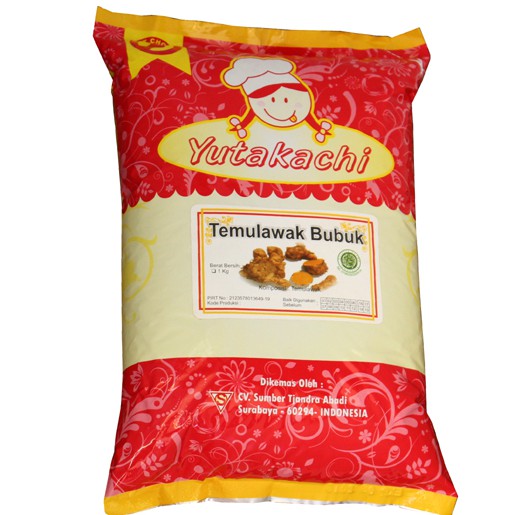 Temulawak Bubuk 1Kg Murni Tanpa Campuran / Bumbu Rempah Herbal Yutakachi / Pusat Bumbu