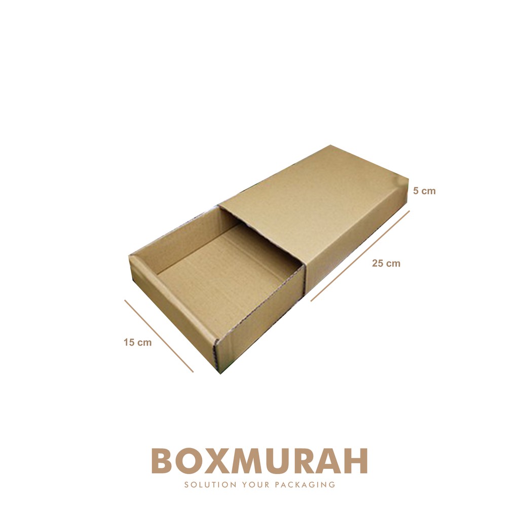 

Kardus Slidding Box - Uk. 25 x 15 x 5 cm - kardusslidding/boxslidding/sliddingbox/hampersbox/kemasan