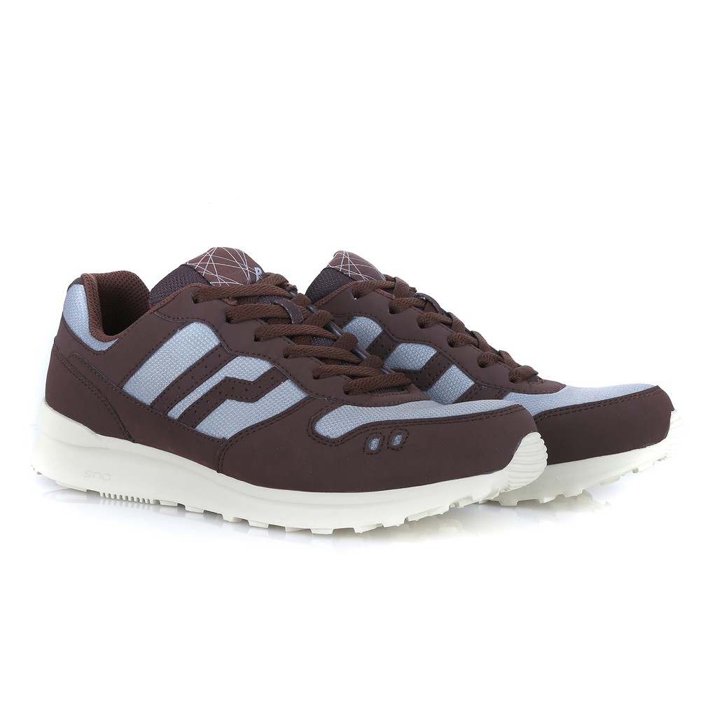 Sepatu Sneakers Piero Jogger Express Brown - Pinecone/Grey/Off White