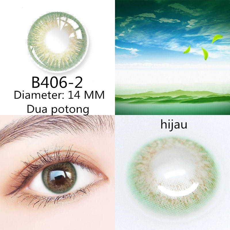 （COD）soflensMinus 1.00-minus 4.50 color lens, kadar air 38%, diameter 14-14.5MMsoftlensminus