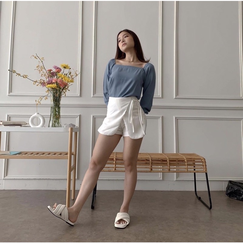 SUZY FITTED SKORT KOREA  - ROK CELANA CASUAL LOOK - KADO ULTAH WANITA