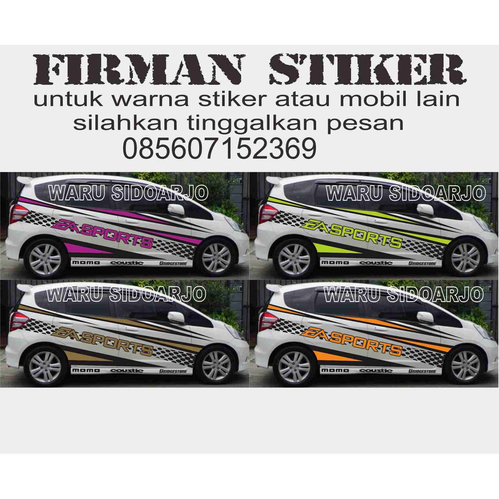 Stiker Mobil Jazz A10 Shopee Indonesia