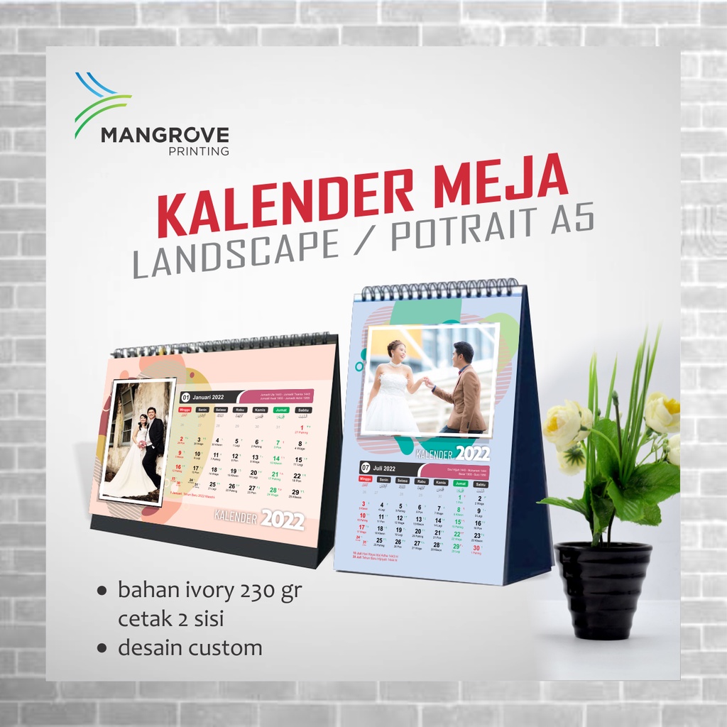 

Kalender Duduk Custom A5