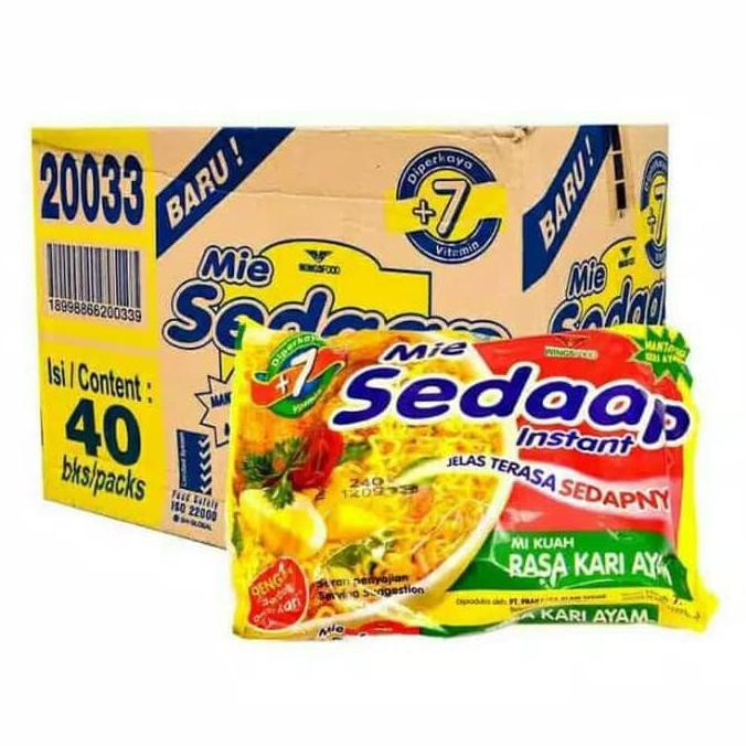 

Terlaris# Mie Sedaap Kari Ayam Isi 40Pcs