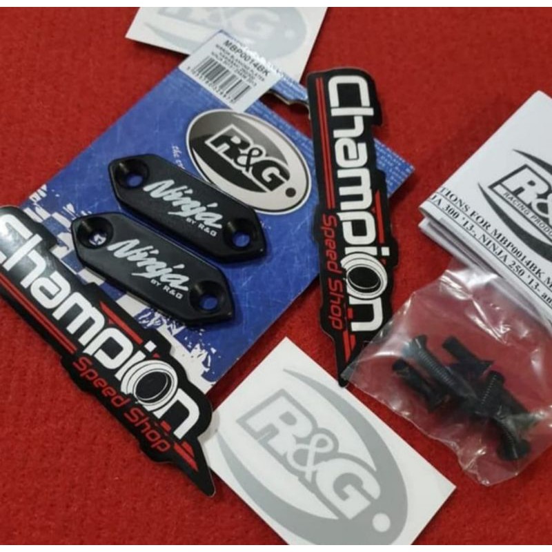Mirror Blanking Plates Plate Cover Tutup Spion R&G RG RnG Racing Original UK ZX25R ZX-25R ZX 25R ZX2