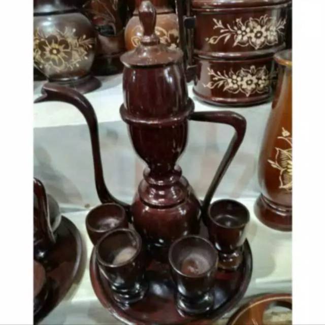 Satu Set Teko dan Gelas Model Aladin