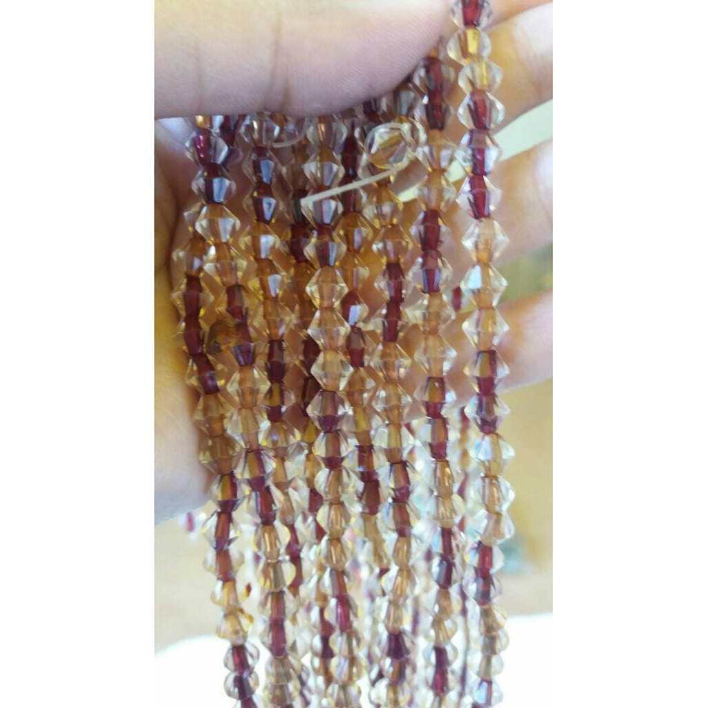 

Unik Manik Manik Akrilik Kerucut 6 mm Merah Campur Coklat (1 renteng)(DAS)
