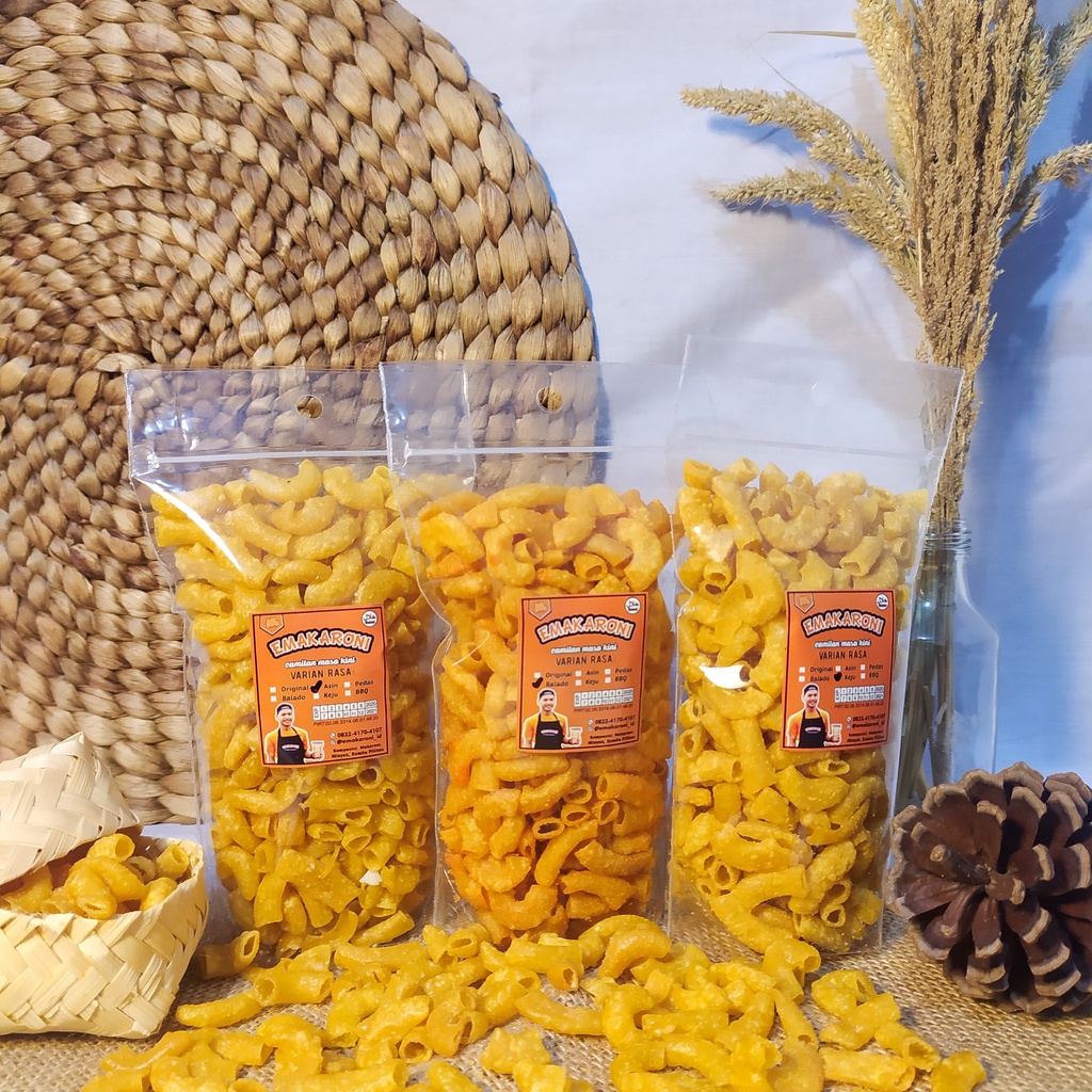 

EMAKARONI SPECIAL POUCH 100 GR | RASA PEDAS LEVEL 3 | ASIN | KEJU | BARBEQUE | BALADO | RASA JUARA ENAKNYA