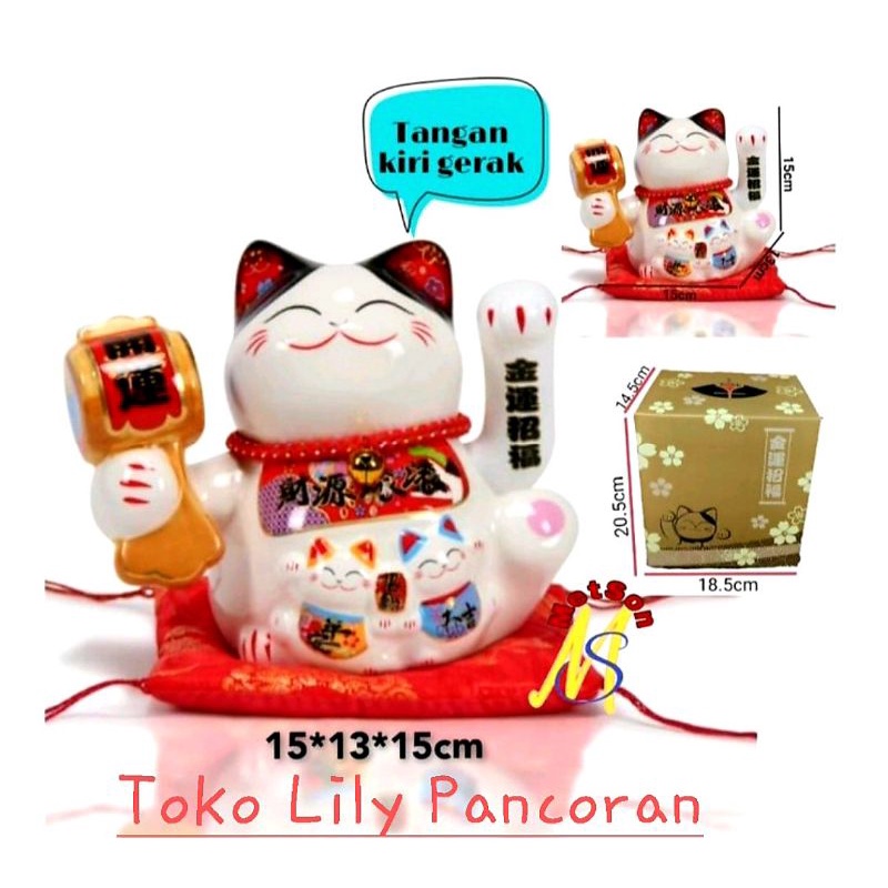 Kucing Keramik / Lucky Cat Keramik / Maneki Neko Keramik