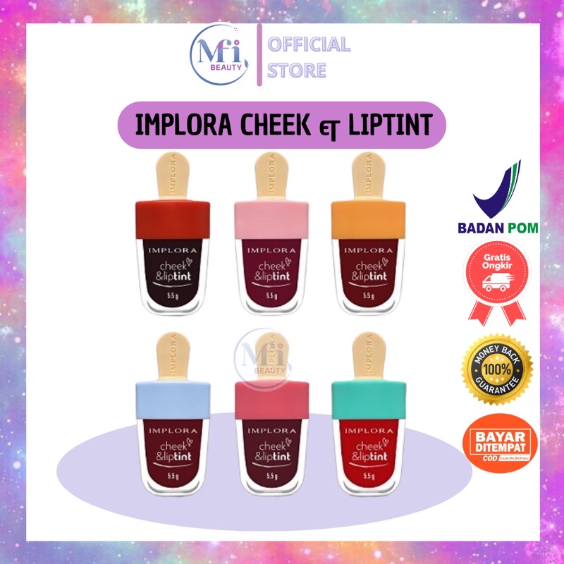 MFI - LIP TINT IMPLORA / CHEEK AND LIP TINT IMPLORA / LIPTINT IMPLORA BPOM