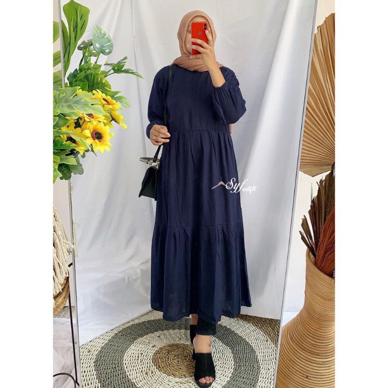 MIDI DRESS KATUN RAYON SABRINA