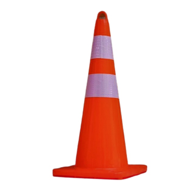 Traffic Cone 75cm Base Orange Kerucut Lalu Lintas