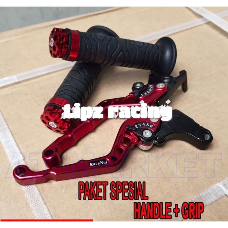 (PAKET) 2IN1 handle rem&amp; hangrip ring cnc variasi motor full