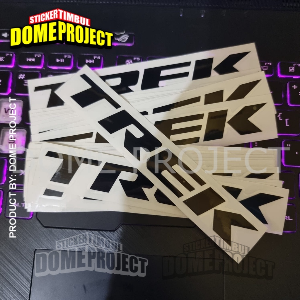 STIKER CUTTING SEPEDA MOTOR KACA MOBIL LOGO TREK DECAL STICKER AKSESORIS AESTHETIC KEREN