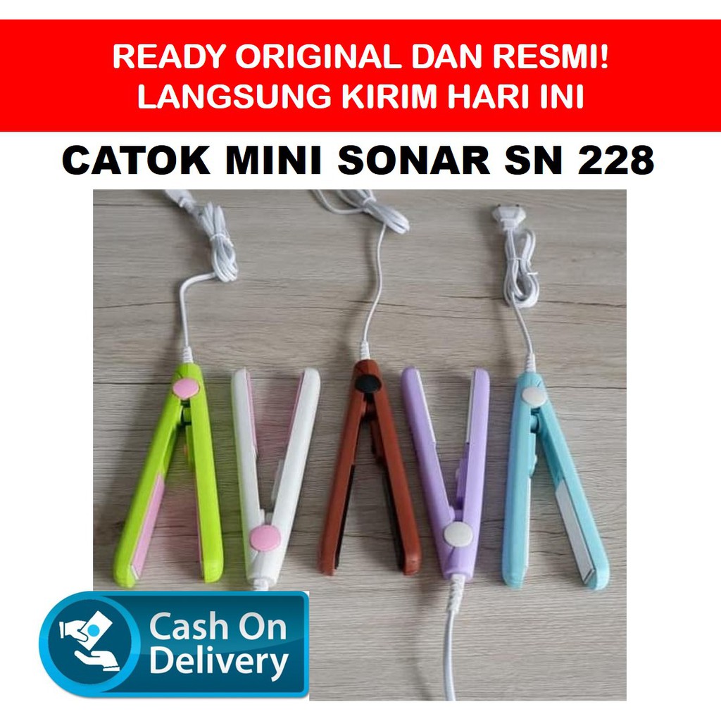 Alat Pelurus Catokan Catok Rambut Mini Sonar SN 228 SN228 SN-828 Straight Hair Lurus Travel