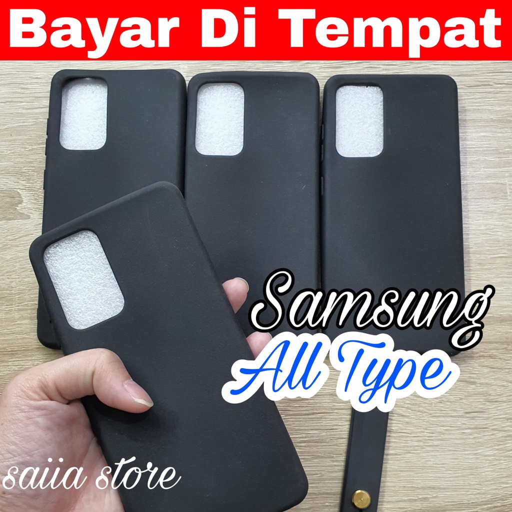 Saiia Store Softcase Silikon Samsung A02 A02S A10 A11 A12 / M12 A20S A21 A21S A31 A30 A20 A30S A50 A50S A32 A52 A51 A71 J2 PRIME M11 M20 matte Hitam Softcase