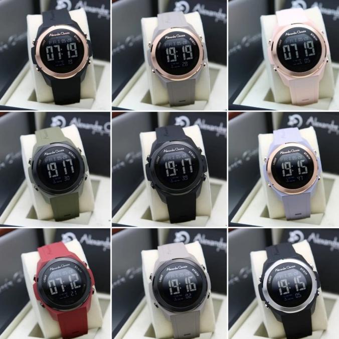 JAM TANGAN ALEXANDRE CHRISTIE AC 9342 UNISEX DIGITAL ORIGINAL