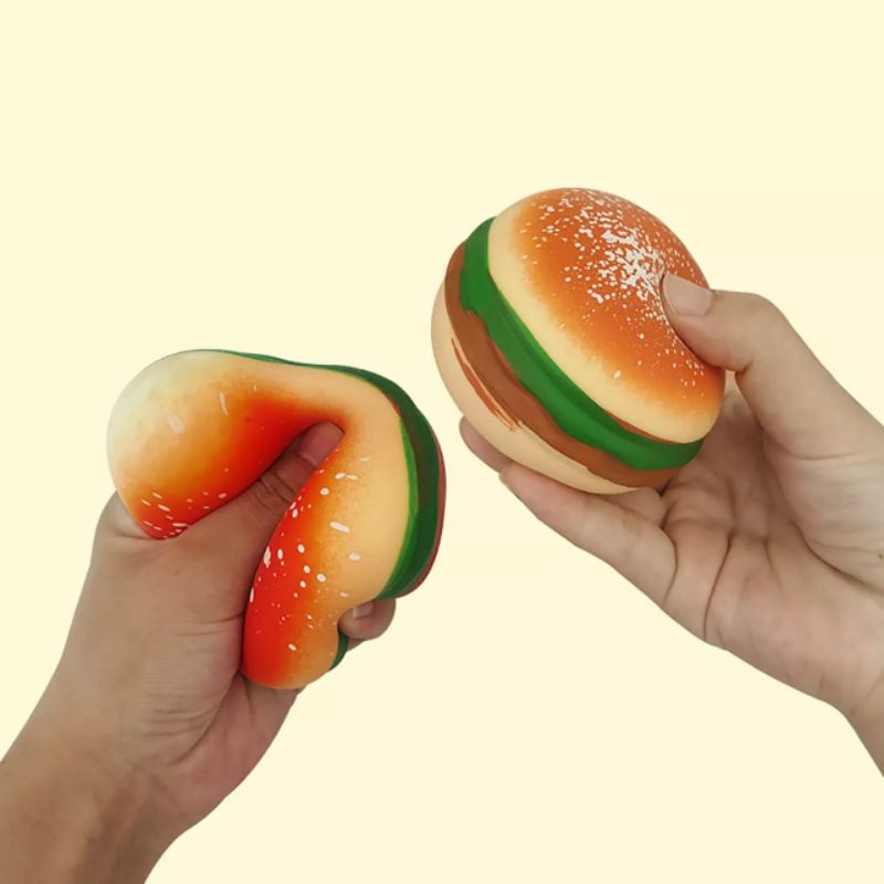 mrcaisen Mainan SQUISHY BURGER hamburger remes anak B001