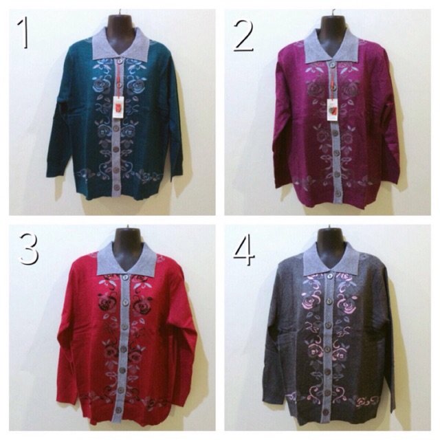 Mantel Sweater Rajut Wanita Ibu Ibu 201