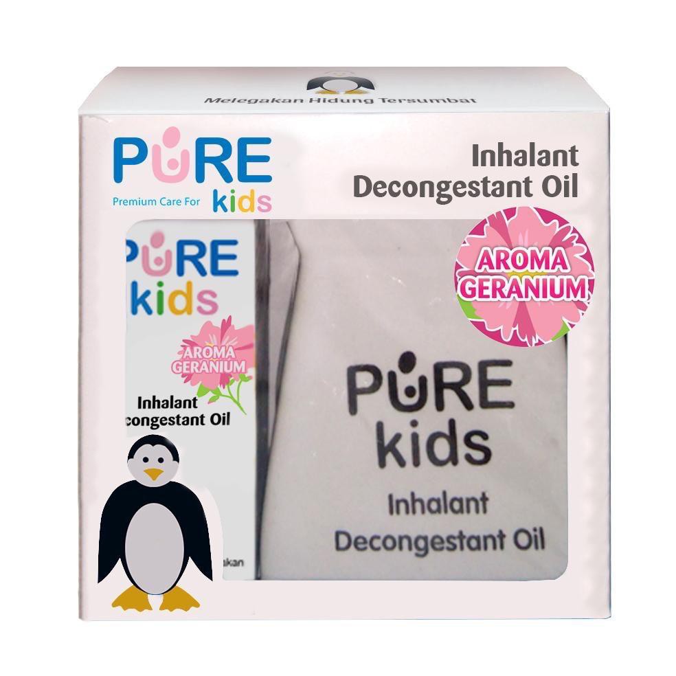 [Isi 2 pcs+Tungku] Purekids Pure Kids Inhalant Decongestant Oil Pure baby Obat Hidung Tersumbat Anak