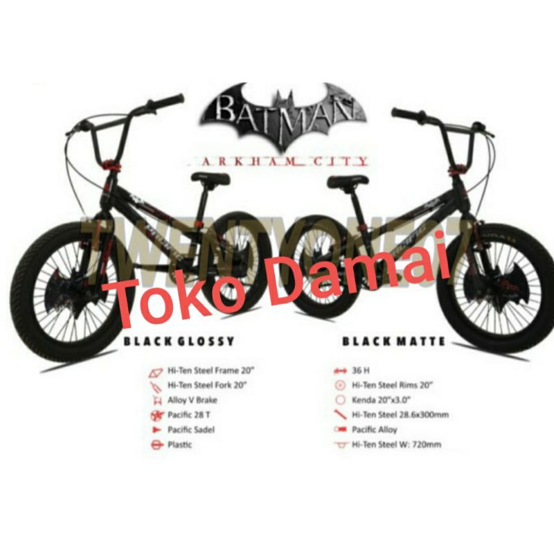 Sepeda BMX 20 Batman Pacific