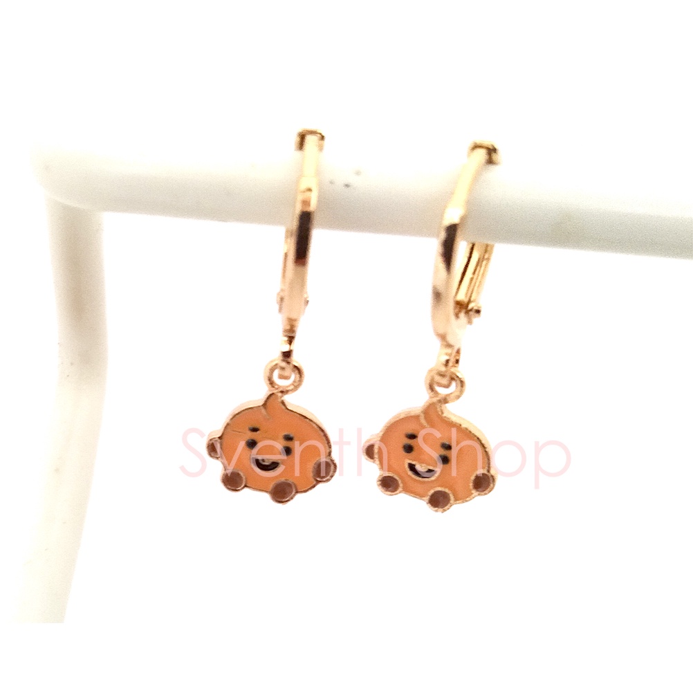 Meilyn Anting Anak BT21 BTS Shooky Lapis Emas