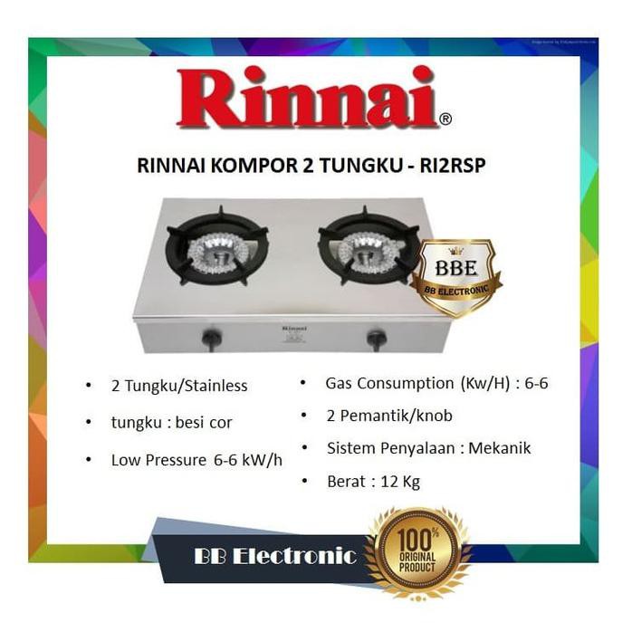 RINNAI KOMPOR 2 TUNGKU - RI2RSP
