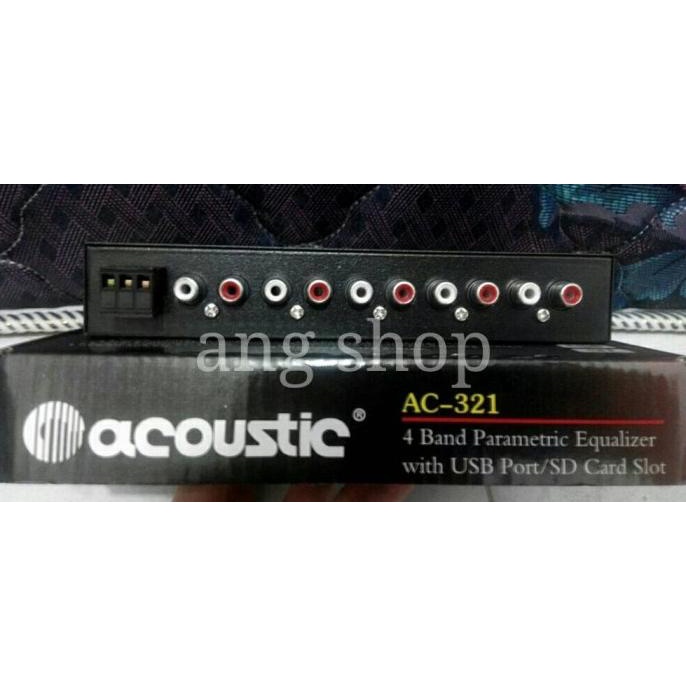 Car Audio Pre Amp Preamp Equalizer Mobil Acoustic AC-321 AC321 AC 321 |100 % Berkualitas