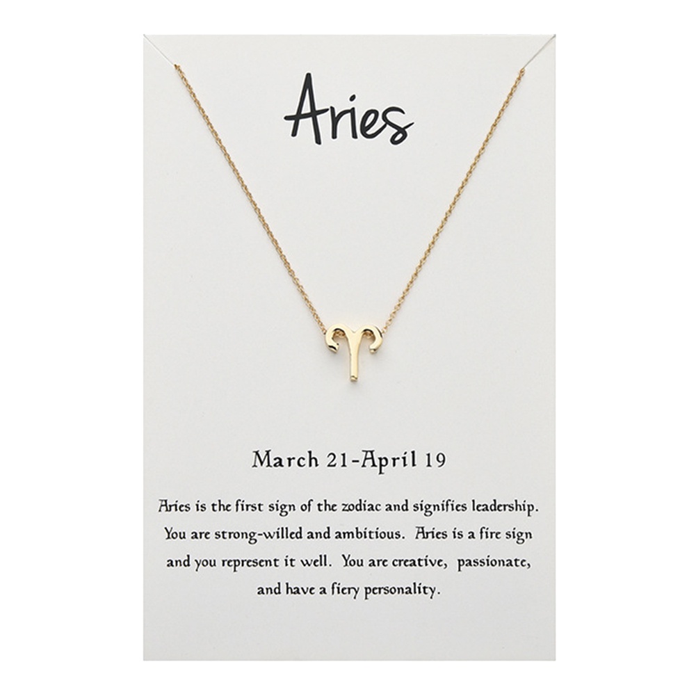 Hu Hu Hu Hu Hu Alat Bantu Pasang Kacamata♡ Kalung Rantai Dengan Liontin Dua Belas Rasi Bintang Untuk Wanita