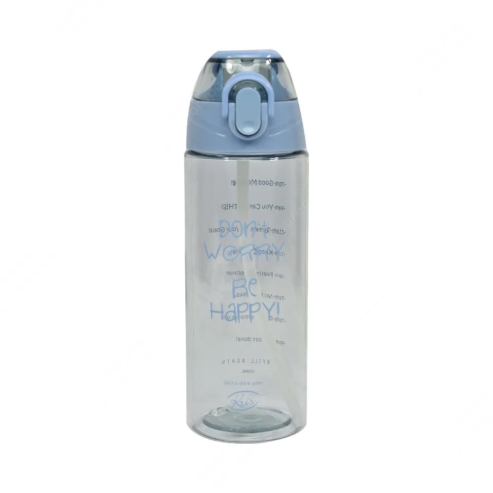 Ace Kris 600 Ml Be Happy Botol Minum - Biru