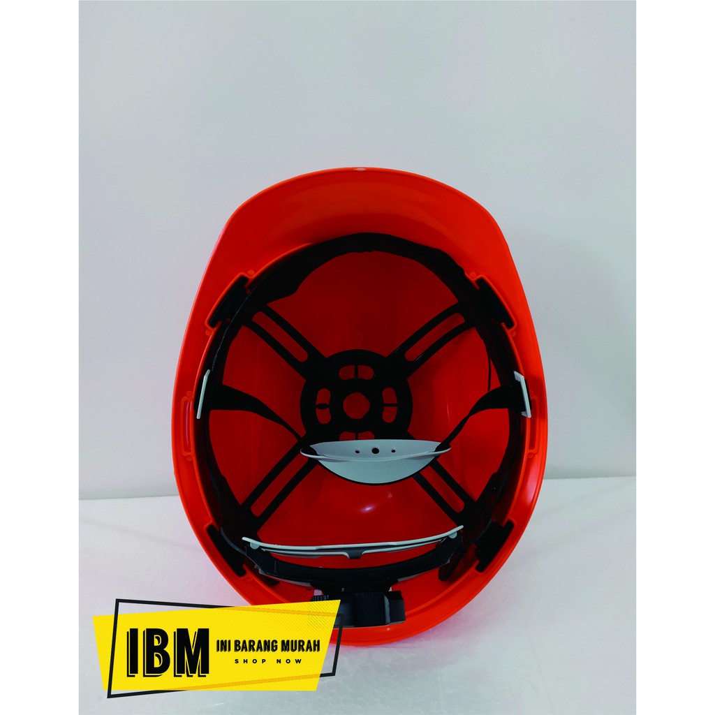 PROMO-HELM PROYEK / TOPI PROYEK ORANGE DALAMAN PUTAR / ORANGE SAFETY HELMET  FAST TRACK