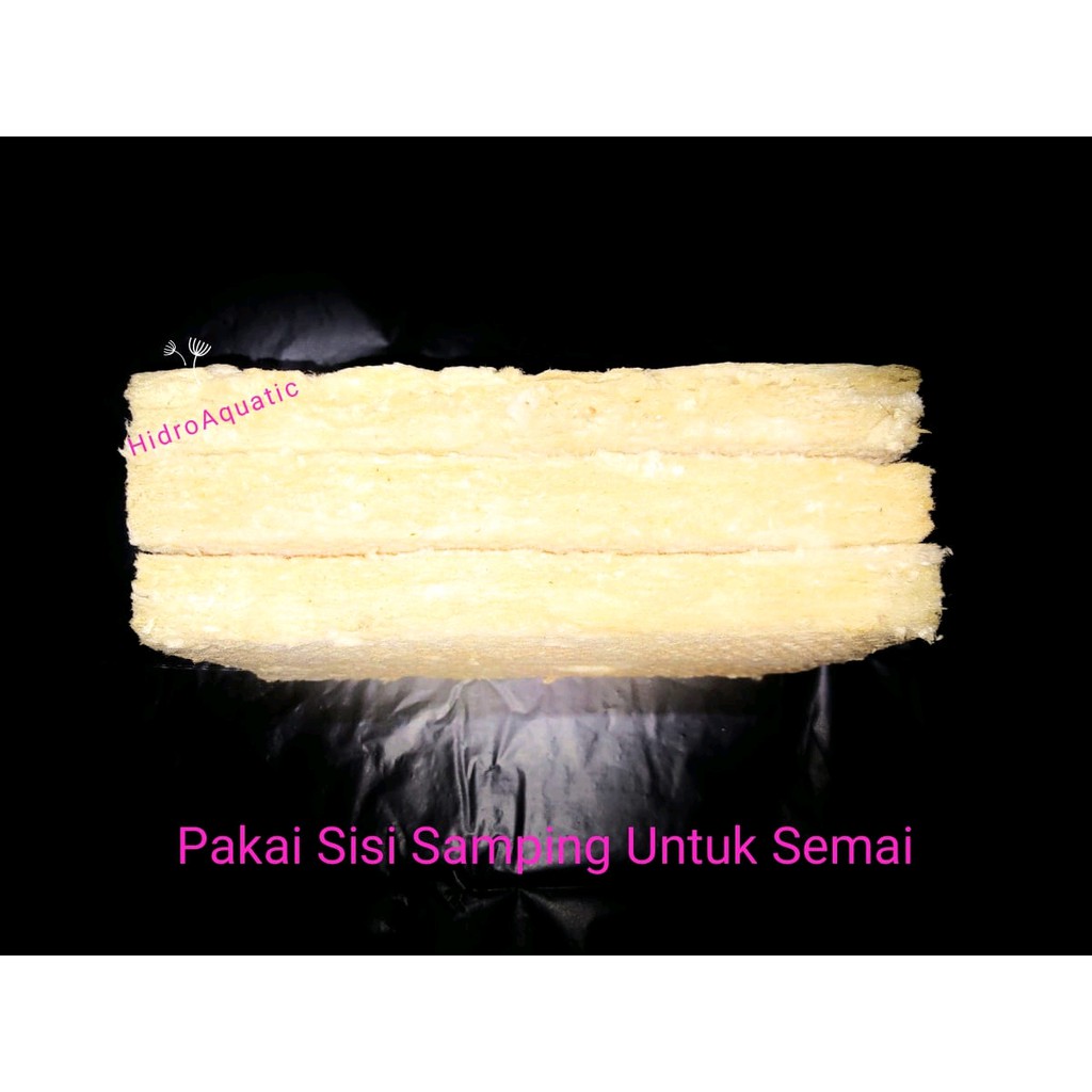 PROMO Rockwool Potong Hidroponik isi 30 praktis siap pakai